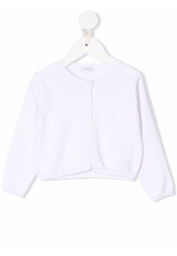 Il Gufo fine-knit cotton cardigan - Bianco