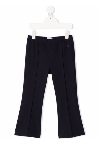 Il Gufo piped-trim straight leg trousers - Blu