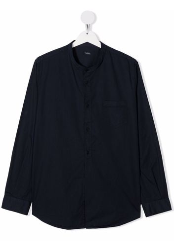 Il Gufo long-sleeve cotton shirt - Blu