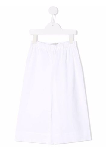 Il Gufo elasticated wide-leg trousers - Bianco