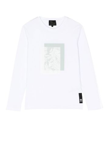 Il Gufo logo-print long-sleeve T-shirt - Bianco