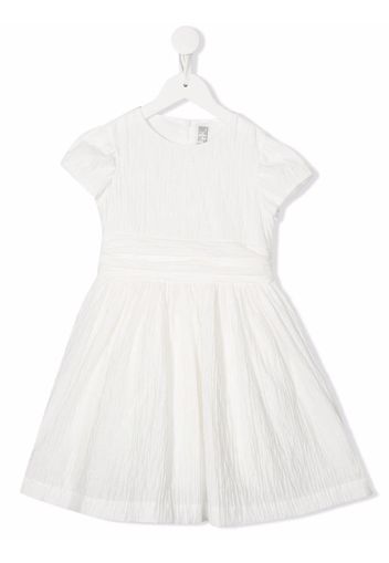 Il Gufo creased cotton midi dress - Bianco