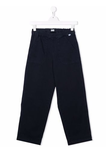 Il Gufo straight-leg cotton trousers - Blu