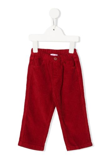 Il Gufo corduroy straight-leg trousers - Rosso