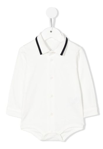 Il Gufo shirt-style long-sleeve body - Bianco