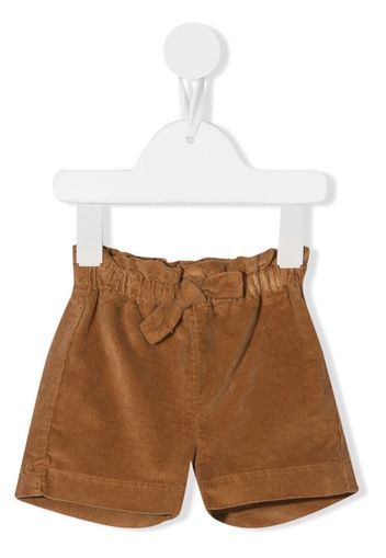 Il Gufo tied-waist corduroy shorts - Marrone