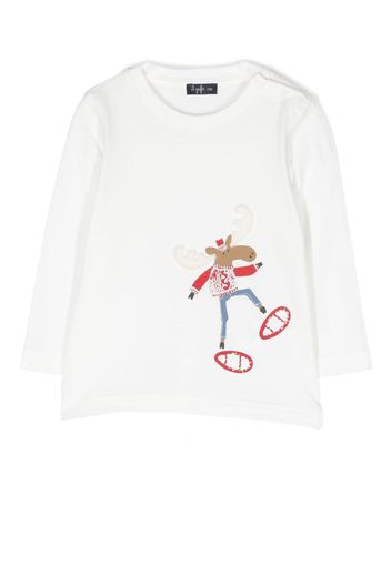 Il Gufo T-shirt con stampa - Bianco