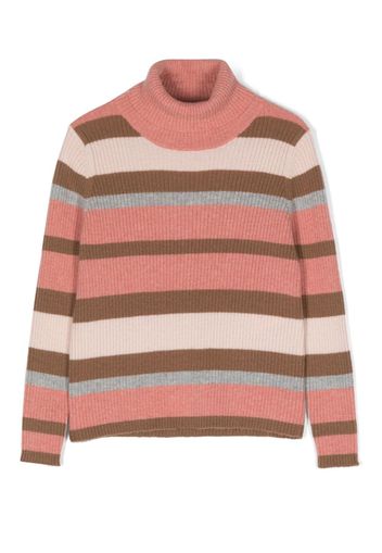 Il Gufo virgin wool striped jumper - Rosa