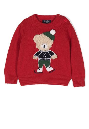 Il Gufo intarsia-knit jumper - Rosso