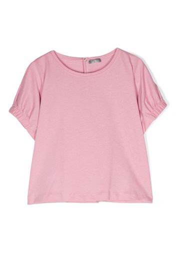 Il Gufo elastic sleeve hem T-shirt - Rosa