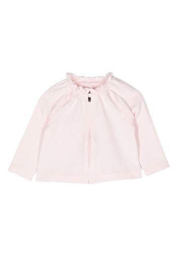 Il Gufo ruched long-sleeved cotton jacket - Rosa