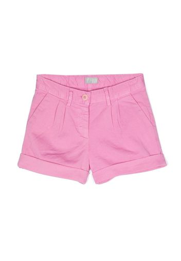 Il Gufo box-pleated cotton shorts - Rosa