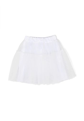 Il Gufo tulle-panel detail skirt - Bianco