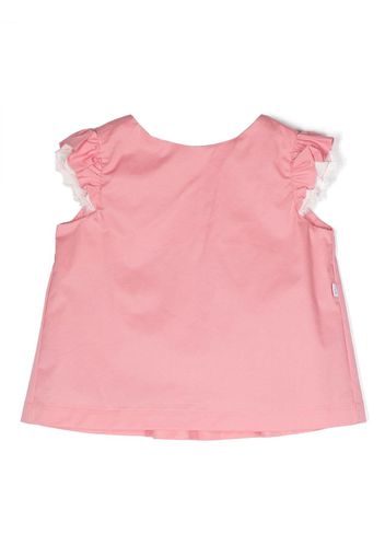 Il Gufo ruffled shoulder blouse - Rosa