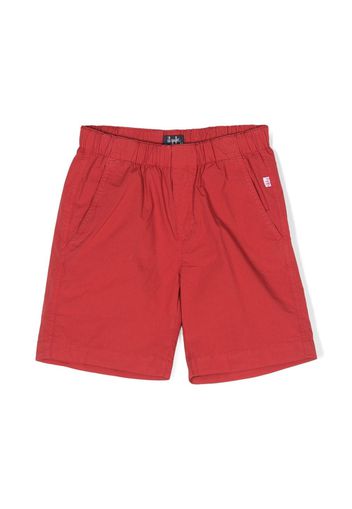 Il Gufo elasticated-waist stretch-cotton shorts - Rosso