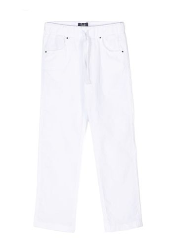 Il Gufo straight-leg drawstring trousers - Bianco