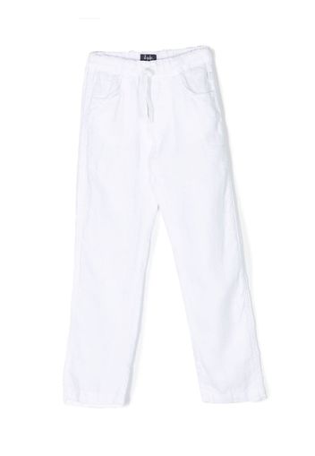 Il Gufo straight-leg linen trousers - Bianco