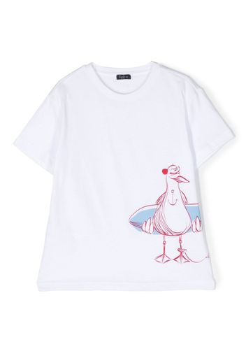 Il Gufo T-shirt con stampa - Bianco