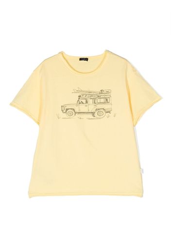 Il Gufo T-shirt con stampa grafica - Giallo