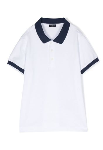 Il Gufo contrasting-panel polo shirt - Bianco