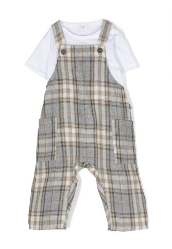 Il Gufo plaid-check print two-piece set - Grigio