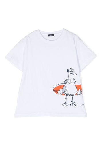 Il Gufo T-shirt con stampa - Bianco