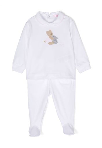 Il Gufo Teddy-bear two-piece set - Bianco