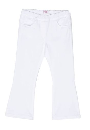 Il Gufo two-pocket cotton flared trousers - Bianco