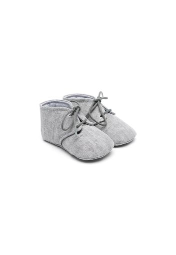 Il Gufo lace-up pre-walker shoes - Grigio