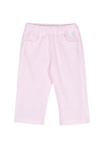 Il Gufo striped cotton trousers - Rosa