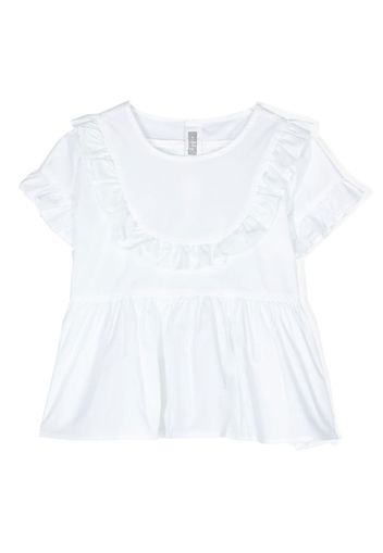 Il Gufo ruffled T-shirt - Bianco
