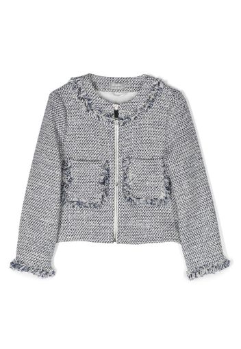 Il Gufo woven frayed-trim jacket - Toni neutri