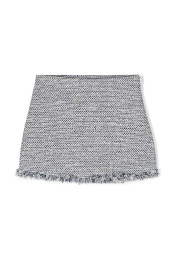 Il Gufo woven frayed-edge skirt - Toni neutri