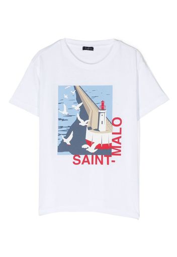 Il Gufo T-shirt con stampa grafica - Bianco