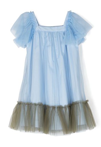 Il Gufo layered tulle dress - Blu