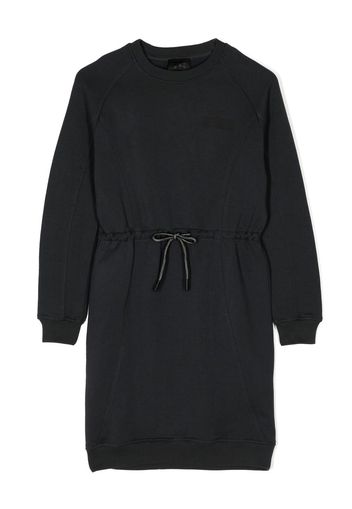 Il Gufo tie-front long-sleeved dress - Blu