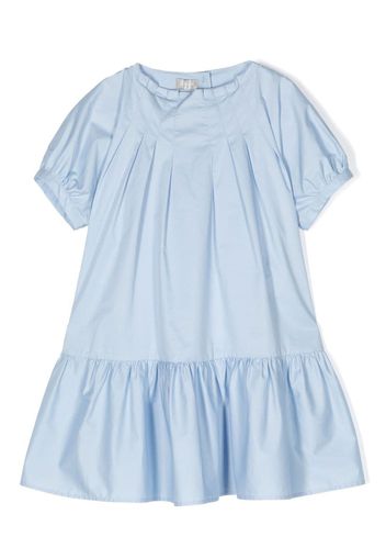 Il Gufo ruffle-trim cotton dress - Blu