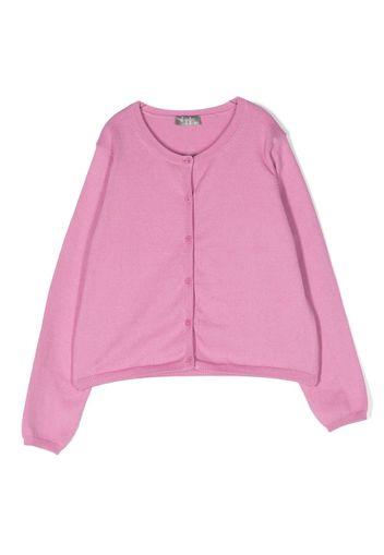 Il Gufo long-sleeve cotton cardigan - Rosa