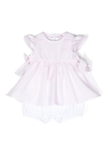 Il Gufo bow-detail cotton-blend sundress - Rosa