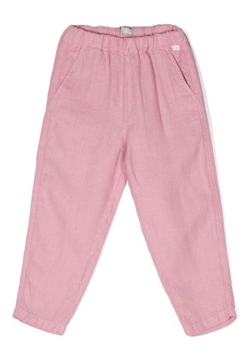 Il Gufo elasticated-waist straight trousers - Rosa