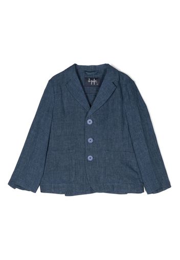 Il Gufo single-breasted button blazer - Blu