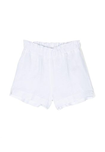 Il Gufo flared elasticated-waistband shorts - Bianco