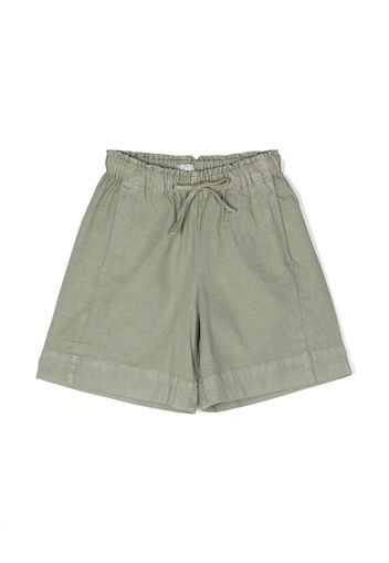 Il Gufo lightweight drawstring shorts - Verde