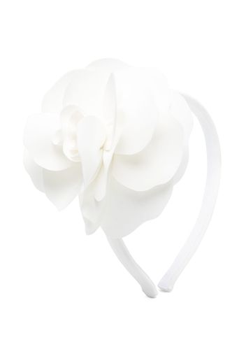 Il Gufo flower hair band - Bianco