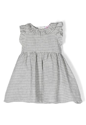 Il Gufo gingham-check print dress - Grigio