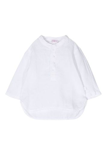 Il Gufo linen-blend long-sleeve shirt - Bianco