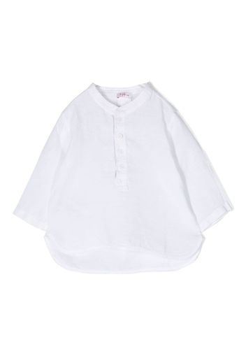 Il Gufo long-sleeve linen-blend shirt - Bianco