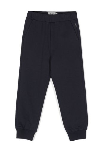 Il Gufo elasticated-waist cotton track pants - Blu