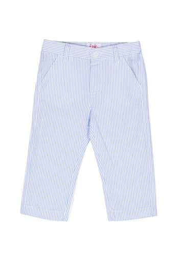 Il Gufo candy-stripe-pattern chino trousers - Blu