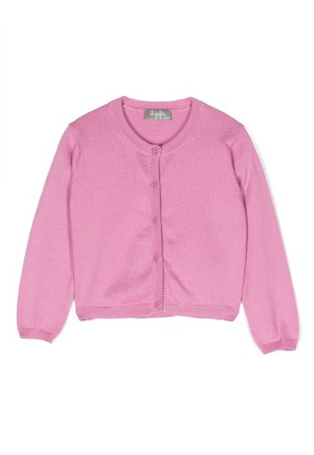 Il Gufo round-neck button-down cardigan - Rosa